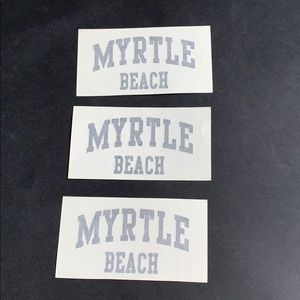 3 BRANDY MELVILLE MYRTLE BEACH STICKERS
